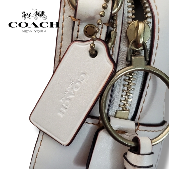 Coach 31695 Rose Print Coated Canvas Crossbody Camera Bag with Leather Tassel - Picture 12 of 17